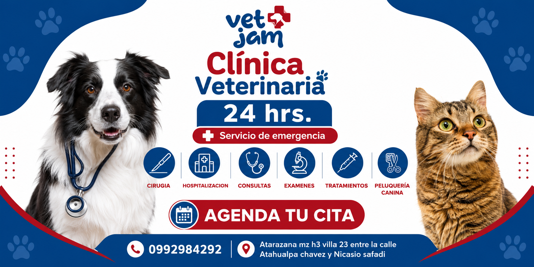 VetJam – Agenda tu cita en La Atarazana o Samanes